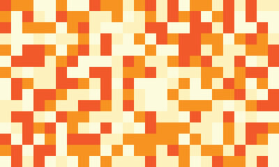 Trendy mosaic-style pattern with structured geometry. A vibrant, colourful grid design ideal for cover art, fabric, or creative posters.