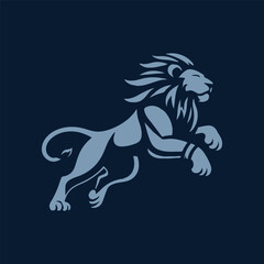 lion logo design, illustration