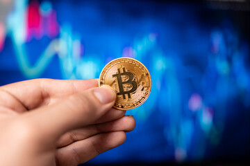 Bitcoin and a crypto price chart

