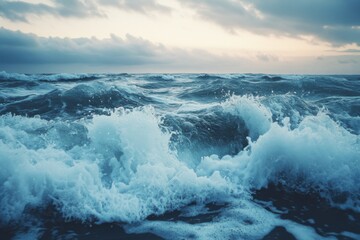 Obraz premium waves on the beach