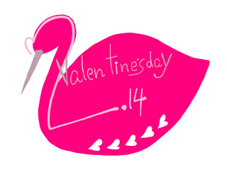 バレンタイン ロゴ ピンク