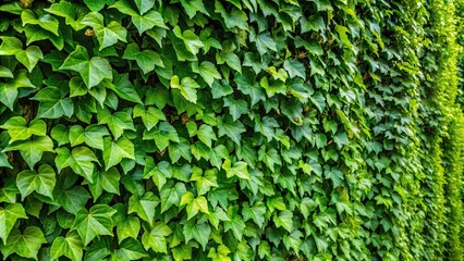 Obraz premium Lush wall of climbing ivy with green leaves in a garden structure, ivy, green, leaves, vineyard, arbor, garden, wall, climbing