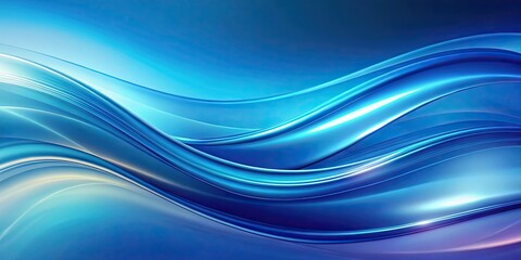 Fototapeta premium Blue gradient abstract background with fluid shapes and smooth textures, blue, gradient, abstract,background, design, soft