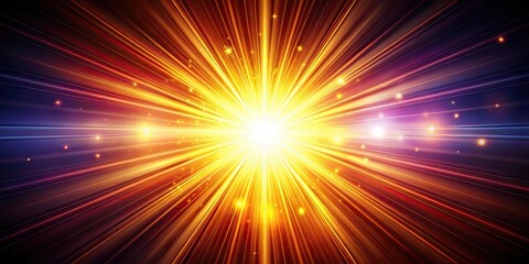Obraz premium A vibrant burst of radiant light illuminating the darkness , illumination, brightness, energy, explosion, vibrant, colorful