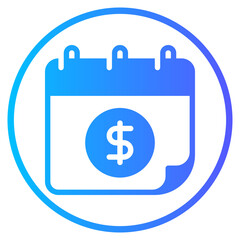 money gradient icon