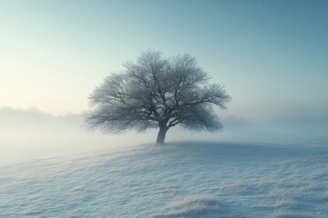 trees in the snow