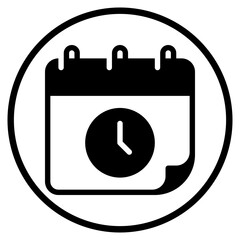 schedule glyph icon