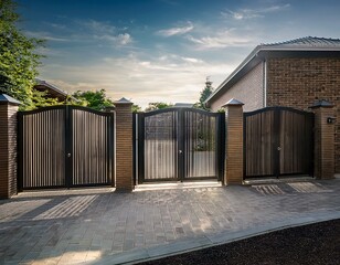 Fototapeta premium Contemporary Gate Design- Stylish and Secure Entryways
