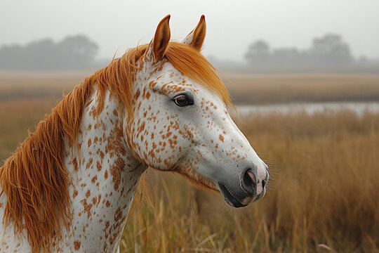 A Stunning Red Dun Appaloosa Horse Portrait