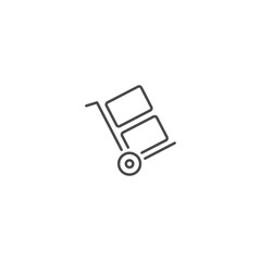 Use trolley icon template vector illustration