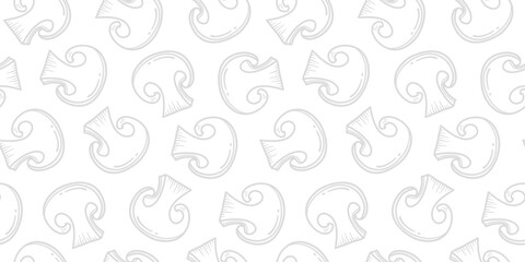 Fototapeta premium mushrooms pattern background. vintage mushroom pattern background. mushroom doodle pattern background. 