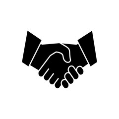 Fototapeta premium Handshake icon vector. business handshake sign and symbol. contact agreement