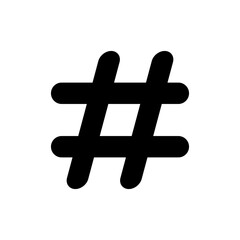 Hashtag icon vector. hashtag sign and symbol
