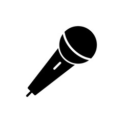 Microphone icon vector. karaoke sign and symbol