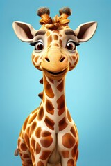 Obraz premium the AI Image Generator, Cute Cartoon Giraffe