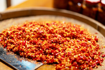 Vibrant Chili Flakes Ready for Culinary Adventures and Gourmet Dishes