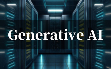 AI 開発 には 大量 の 計算資源 が 必要 【 GPU サーバー ルーム の イメージ 】