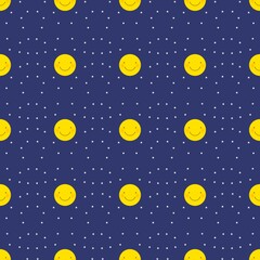 seamless pattern with moon and the star