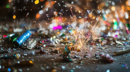 Confetti and sparks of Christmas cheer