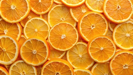 Close-up of vibrant slices of orange, orange, citrus, fruit, close-up, macro, juicy, fresh, vibrant, tropical