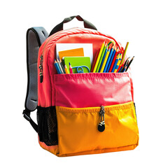 school bag isolated on white