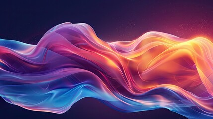Bright, fluid shapes blending into a gradient