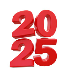 2025 Red Number New Year