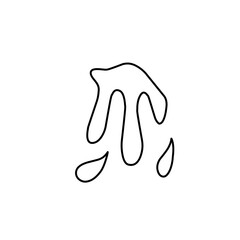 splash water contour lines