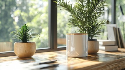 Simple Home Decor Ideas with Plants and Wooden Accents