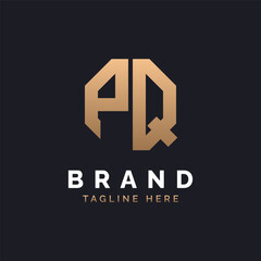 PQ Logo Design. Modern, Minimal, Elegant and Luxury PQ Logo. Alphabet Letter PQ Logo Design for Brand Corporate Business Identity.