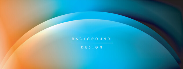 Bright rainbow style color gradient with curve round shape line background. Vector Illustration For Wallpaper, Banner, Illustration, landing page