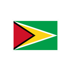 national Guyana flag icon isolated 