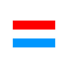 Luxembourg flag icon isolated vector