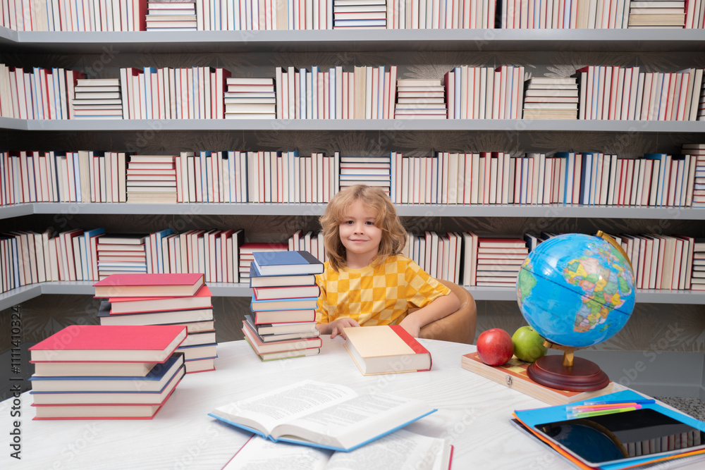 Poster school and students in classroom. education kids. child pupil student in the school class. studying 
