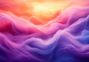 Obraz premium Gradient Background Soft Pastel Colors Calm Tranquil Design