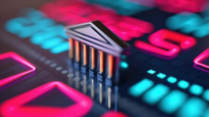 Mobile payment integration simplifies transactions. Digital banking concept with classic architecture