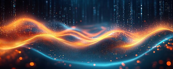 Digital Background for Artificial Intelligence Data Transfer Network Communication Coding Technology