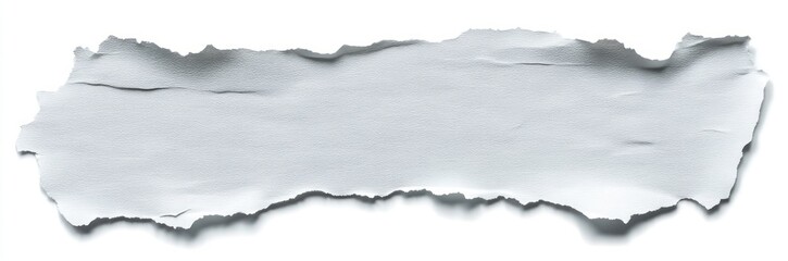 Ripped White Paper Background with Torn Edges and Natural Light