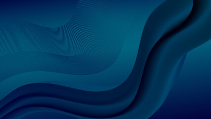 Abstract blue wavy lines and curves create a dynamic, flowing design. Perfect for backgrounds, presentations, or digital art projects, this image evokes a sense of movement and modernity.