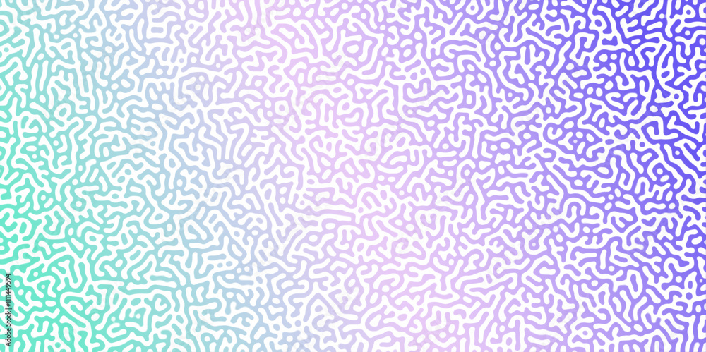 Poster Turing Abstract Pattern, suitable for any business. blue gradient color diffusion reaction seamless pattern. An abstract Reaction-diffusion or Turing pattern formation, coral reef, natural texture