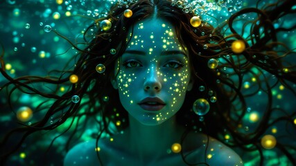 Surreal Underwater Portraits with Dreamy Glow
