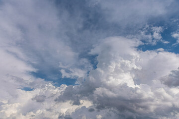 Impressive clouds rolling across the sky as storms pass through
