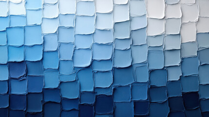 Fototapeta premium Textured blue gradient background with layered paint squares
