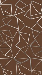 Silver Pentagon pattern hand drawn design on Purple background illustration