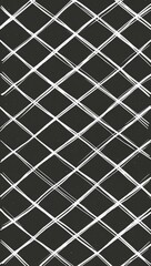 White Cross pattern hand drawn design on Black background illustration