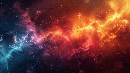 Fototapeta premium A chaotic blend of varying sizes and shapes of multi colored spots and brushstrokes form a watercolor illustration with a psychedelic fractal background.