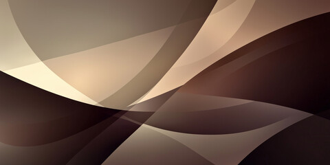Obraz premium Geometric background image with smooth wavy lines in white, beige and blanc