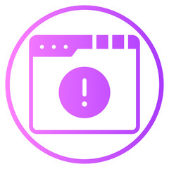 warning gradient icon