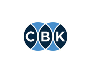 CBK logo design vector template. CBK