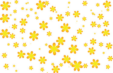 yellow color flower patter abstract background  .
